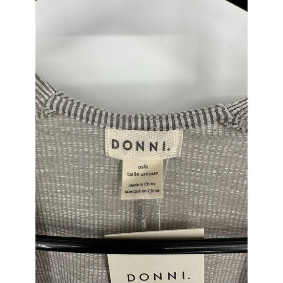 Anthropologie Donni Ribbed Open Draped Cardigan Pockets One Size Fits‎ All NWT - Picture 4 of 9